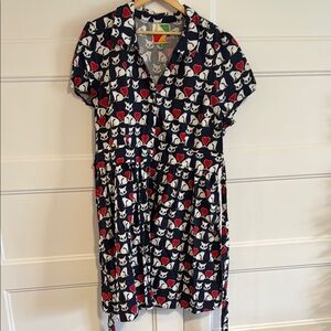 ModCloth Fervour Dress Cat print dress 2x